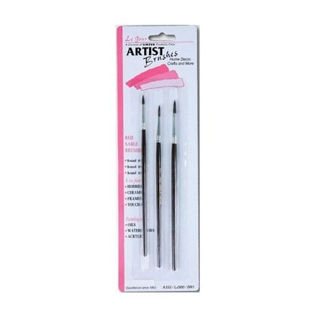 Linzer 3PC RND Art Brush Set A333